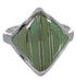 Genuine Sterling Silver Turquoise Southwestern Ring Size 5-3/4 UX34317